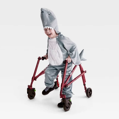 Kids' Shark Adaptive Halloween Costume Jumpsuit - Hyde And EEK! Boutiqueâ„¢ Gray - Image 5