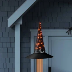 36" Lit Oversized Witch Hats Halloween Decorative Prop Black - Hyde And EEK! Boutiqueâ„¢