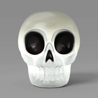 6.5" Lit Skull Halloween Decorative Prop - Hyde And EEK! Boutiqueâ„¢ - Image 4