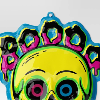 27"x23" Halloween Boo Skull Vac Form Sign Unframed Wall Art - Hyde And EEK! Boutiqueâ„¢ - Image 2