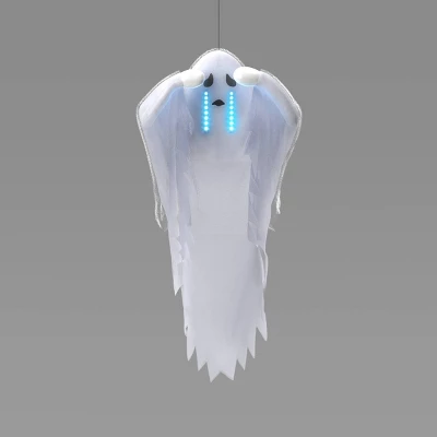 42" Track Light And Sound Boohoo Ghost Halloween Decorative Prop White - Hyde And EEK! Boutiqueâ„¢