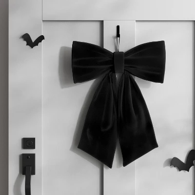 14" Large Bow Halloween Decorative Prop Black - Hyde And EEK! Boutiqueâ„¢