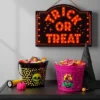 7.64" Skull Halloween Plastic Trick Or Treat Pail Black - Hyde And EEK! Boutique™