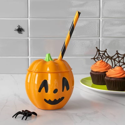 12 Fl Oz Halloween Figural Pumpkin Tumbler - Hyde And EEK! Boutiqueâ„¢