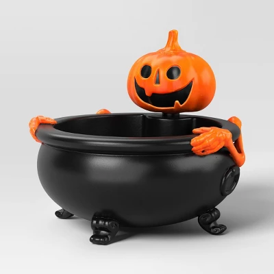 10" Light And Sound Jack Skeleton Candy Bowl Halloween Decorative Prop Black - Hyde And EEK! Boutiqueâ„¢ - Image 2