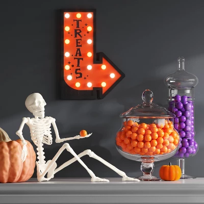 24" Poseable Skeleton Halloween Decorative Prop Iridescent - Hyde And EEK! Boutiqueâ„¢