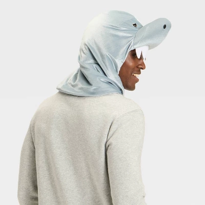Adult Snood Shark Halloween Costume Headwear - Hyde And EEK! Boutiqueâ„¢ Gray