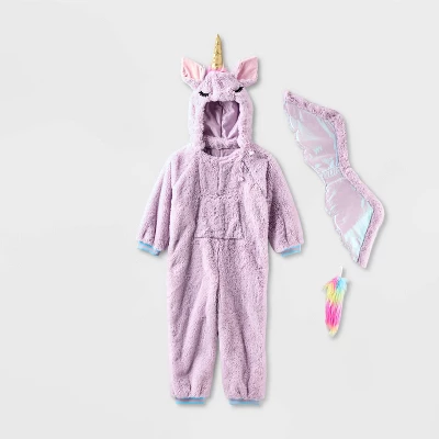 Toddler Unicorn Adaptive Halloween Costume Jumpsuit - Hyde And EEK! Boutiqueâ„¢ Purple