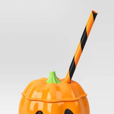 12 Fl Oz Halloween Figural Pumpkin Tumbler - Hyde And EEK! Boutiqueâ„¢ - Image 2