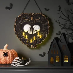 19" Talking Skulls Frame Halloween Decorative Prop Black - Hyde And EEK! Boutique™