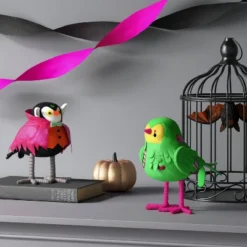 Featherly Friends™ 'Charmer' Vampire Halloween Bird Figurine - Hyde And EEK! Boutique™