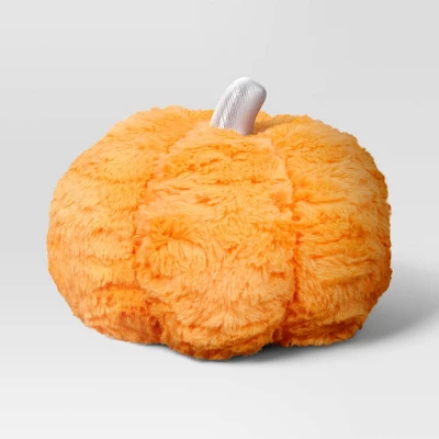 8"x10" Novelty Shaped Plush Pumpkin Throw Pillow - Hyde And EEK! Boutiqueâ„¢ - Image 4