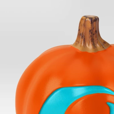 9" Lit Pumpkin With Moon And Bats Halloween Decorative Prop - Hyde And EEK! Boutiqueâ„¢ - Image 2