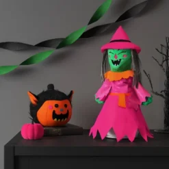 11.5" Animated Plush Witch Halloween Decorative Prop Rose Red - Hyde And EEK! Boutiqueâ„¢