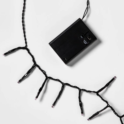 60ct LED Dewdrop Halloween Fairy String Lights Garland Orange - Hyde And EEK! Boutiqueâ„¢ - Image 4