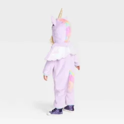 Toddler Unicorn Halloween Costume Jumpsuit - Hyde And EEK! Boutique™ Purple