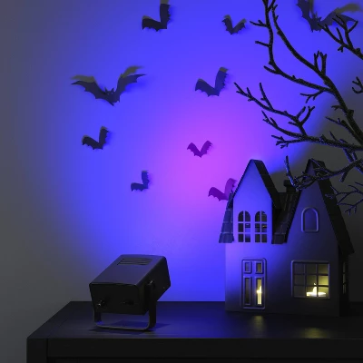 Indoor LED Battery Operated Halloween Strobe Light With Adjustable Speed Purple - Hyde And EEK! Boutiqueâ„¢: Haunted House Theme, 5 LED Bulbs