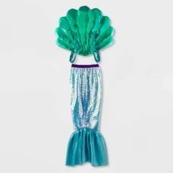 Kids' Adaptive Mermaid Halloween Costume - Hyde And EEK! Boutiqueâ„¢: Sequined Tail, Shiny Wings