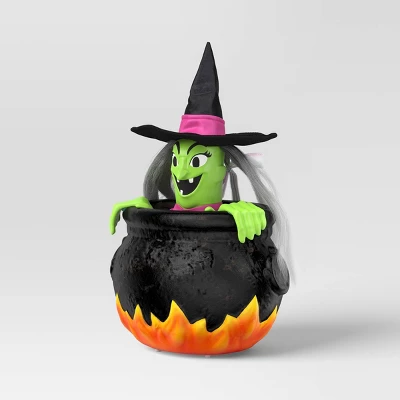 18" Rising Witch Cauldron Halloween Decorative Prop Black - Hyde And EEK! Boutiqueâ„¢ - Image 2