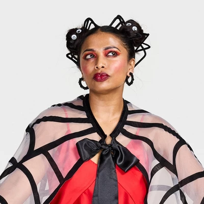 Adult Spider Witch Halloween Costume Cape - Hyde And EEK! Boutiqueâ„¢ Black - Image 2