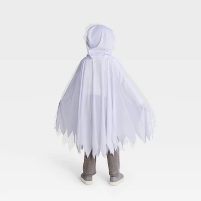 Kids' Ghost Cape Halloween Costume - Hyde And EEK! Boutiqueâ„¢: White Polyester, Ages 3+