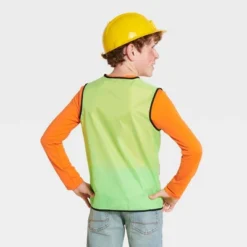 2pc Kids' Glow In The Dark Construction Career Costume Accessory Kit - Hyde And EEK! Boutique™