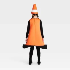 Kids' And Adult Glow In The Dark Construction Cone Halloween Costume With Headpiece One Size - Hyde And EEK! Boutiqueâ„¢