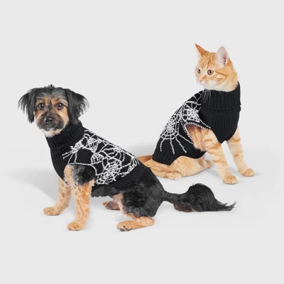 Halloween Spiderweb Dog And Cat Sweater - Hyde And EEK! Boutiqueâ„¢ - Image 4