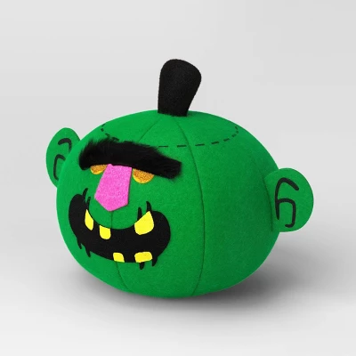 Fabric Pumpkin Monster Figurine - Hyde And EEK! Boutiqueâ„¢ Green - Image 2