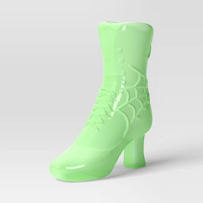 Plastic Blacklight Glow Boot Figurine - Hyde And EEK! Boutiqueâ„¢ Neon Green - Image 2