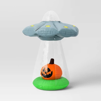6' Alien Ship And Jack Airblown Inflatable Halloween Decoration Gray - Hyde And EEK! Boutiqueâ„¢ - Image 2