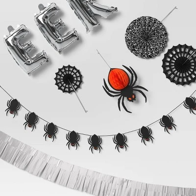 14ct Spiders Porch Decor And Party Wall Decals Kit - Hyde And EEK! Boutiqueâ„¢ - Image 2