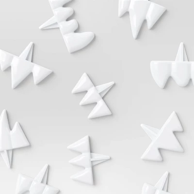 11pc Scary Push In Teeth Carving Halloween Decorative Prop Kit White - Hyde And EEK! Boutiqueâ„¢ - Image 2