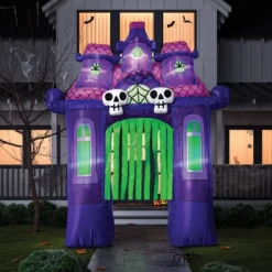 11.2' Projection Airblown Archway Kaleidoscope Haunted House Halloween Inflatable Decoration - Hyde And EEK! Boutique™