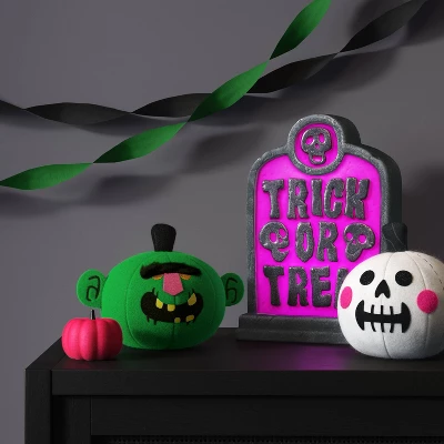 12" Lit Trick Or Treat Blow Mold Halloween Decorative Prop Purple - Hyde And EEK! Boutiqueâ„¢