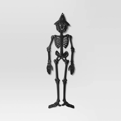 60" 3D Jointed Witch Skeleton Halloween Decorative Prop Black - Hyde And EEK! Boutiqueâ„¢