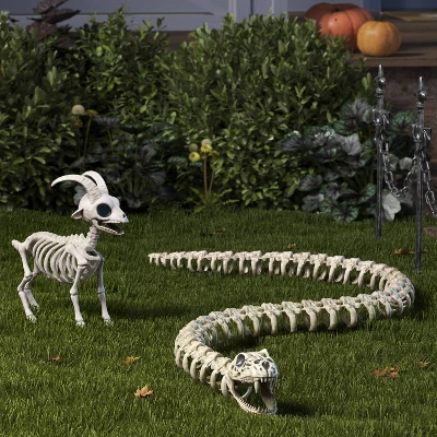 11" Goat Skeleton Halloween Decorative Prop - Hyde And EEK! Boutiqueâ„¢