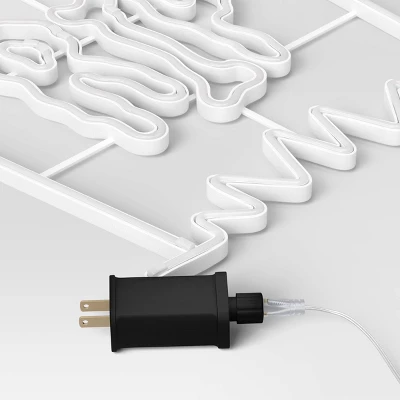 LED Tombstone "RIP" Flashing Neon Sign With Frame Halloween Silhouette Lights White/Orange/Green/Blue - Hyde And EEK! Boutiqueâ„¢ - Image 3