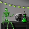 24" Poseable Alien Skeleton Halloween Decorative Prop Ghoulish Glow Green - Hyde And EEK! Boutique™