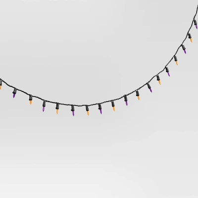 100ct LED Halloween Indoor Outdoor Miniature String Lights Orange/Purple/Black - Hyde And EEK! Boutiqueâ„¢ - Image 2