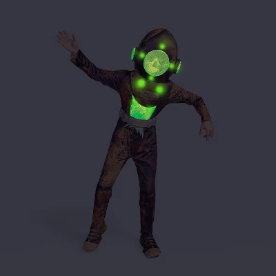 Kids' Light Up Deep Sea Diver Costume Glows Under Blacklight - Hyde And EEK! Boutiqueâ„¢