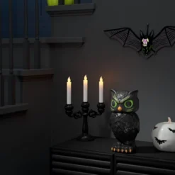 13" Light And Sound Owl Halloween Decorative Prop - Hyde And EEK! Boutiqueâ„¢: Hyde And EEK! Boutiqueâ„¢, Indoor Haunted House Theme