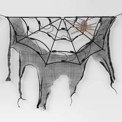 70" LED Lit Spider Webs With Gauze Halloween Novelty Silhouette Lights - Hyde And EEK! Boutiqueâ„¢ - Image 3