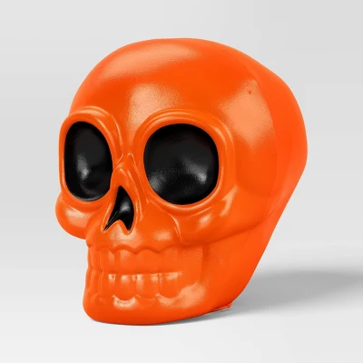 6.5" Lit Skull Halloween Decorative Prop - Hyde And EEK! Boutiqueâ„¢ - Image 2