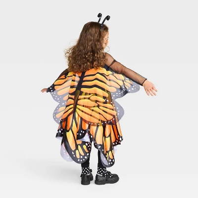 Toddler Glows Under Blacklight Monarch Butterfly Costume Dress - Hyde And EEK! Boutiqueâ„¢