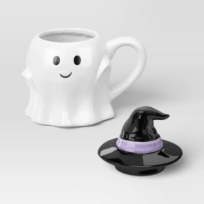 7.8 Fl Oz Figural Mini Ghosty Mug With Lid - Hyde And EEK! Boutiqueâ„¢ - Image 2