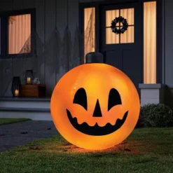 34" Oversized Pumpkins Halloween Decorative Prop Orange - Hyde And EEK! Boutiqueâ„¢