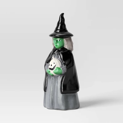 Small Ceramic Witch Figural With Jack O'Lantern - Hyde And EEK! Boutiqueâ„¢ - Image 2