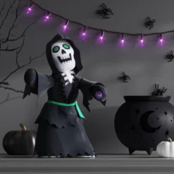 11.5" Animated Plush Ghoul Halloween Decorative Prop Black - Hyde And EEK! Boutiqueâ„¢