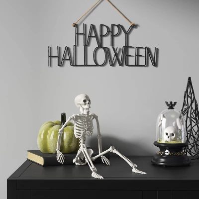 24" Posable Skeleton Halloween Decorative Mannequin - Hyde And EEK! Boutiqueâ„¢: Realistic, Indoor/Outdoor Display